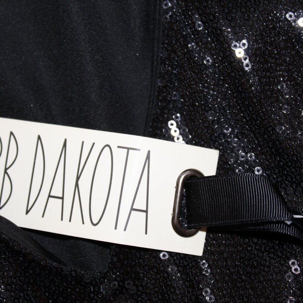 DRESS BB Dakota by Steve Madden Little Black Sequin Cocktail Size Small NWT's - Picture 14 of 15